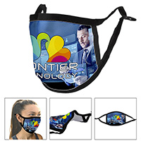 Full Color Sublimation 3-Ply Adjustable Face Mask with Flexible Nose Bridge Wire